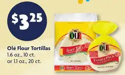 Family Dollar Olé Flour Tortillas offer