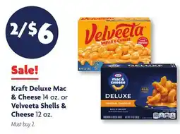 Family Dollar Kraft Deluxe Mac & Cheese 14 oz. or Velveeta Shells & Cheese 12 oz offer