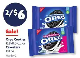 Family Dollar Oreo Cookies 13.9-14.3 oz. or Cakesters 10.1 oz offer