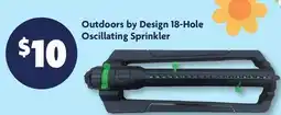 Family Dollar Outdoors by Design 18-Hole Oscillating Sprinkler offer