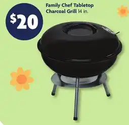 Family Dollar Family Chef Tabletop Charcoal Grill offer