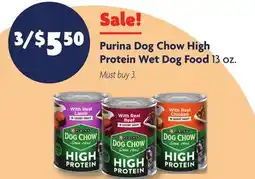 Family Dollar Purina Dog Chow High Protein Wet Dog Food offer