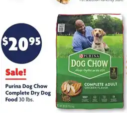 Family Dollar Purina Dog Chow Complete Dry Dog Food offer
