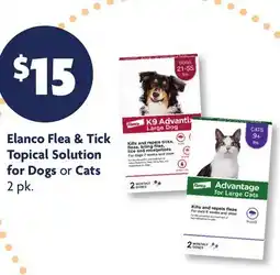 Family Dollar Elanco Flea & Tick Topical Solution for Dogs or Cats offer