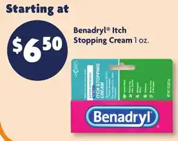 Family Dollar Benadryl Itch Stopping Cream offer