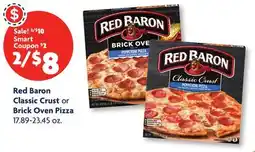 Family Dollar Red Baron Classic Crust or Brick Oven Pizza offer