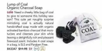 Lump Of Coal Organic Charcoal Soap