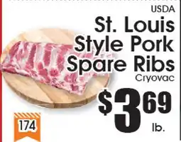 Supremo Foods Inc USDA St. Louis Style Pork Spare Ribs offer