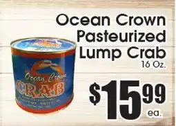 Supremo Foods Inc Ocean Crown Pasteurized Lump Crab offer