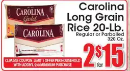 Supremo Foods Inc Carolina Long Grain Rice offer