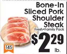 Supremo Foods Inc Bone-In Sliced Pork Shoulder Steak offer