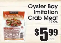Supremo Foods Inc Oyster Bay Imitation Crab Meat offer