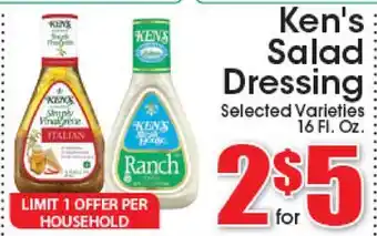 Supremo Foods Inc Ken's Salad Dressing offer