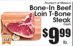 Supremo Foods Inc Bone-In Beef Loin T-Bone Steak offer