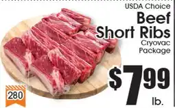 Supremo Foods Inc USDA Choice Beef Short Ribs offer