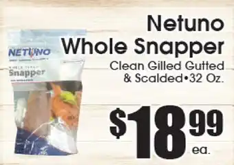 Supremo Foods Inc Netuno Whole Snapper offer