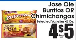 Supremo Foods Inc Jose Ole Burritos OR Chimichangas offer