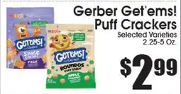 Supremo Foods Inc Gerber Get'ems! Puff Crackers offer