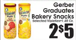 Supremo Foods Inc Gerber Graduates Bakery Snacks offer