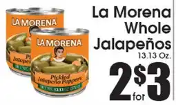 Supremo Foods Inc La Morena Whole Jalapeños offer