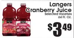 Supremo Foods Inc Langers Cranberry Juice offer