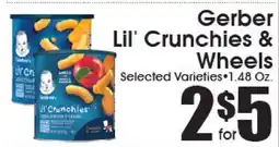 Supremo Foods Inc Gerber Lil' Crunchies & Wheels offer