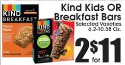 Supremo Foods Inc Kind Kids OR Breakfast Bars offer