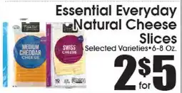 Supremo Foods Inc Essential Everyday Natural Cheese Slices offer