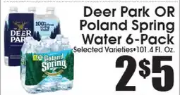 Supremo Foods Inc Deer Park OR Poland Spring Water offer