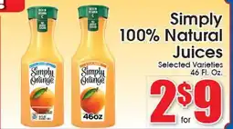 Supremo Foods Inc Simply 100% Natural Juices offer