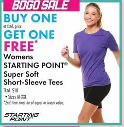 Boscov's Womens STARTING POINT Super Soft Short-Sleeve Tees offer