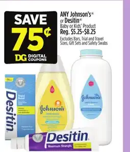 Dollar General Johnson's or Desitin Baby or Kids' Product offer