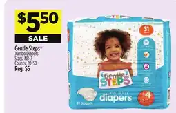 Dollar General Gentle Steps Jumbo Diapers offer