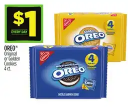 Dollar General Oreo Original or Golden Cookies offer