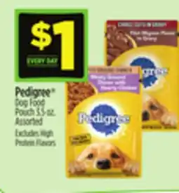 Dollar General Pedigree Dog Food Pouch offer