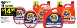 Dollar General Tide Power Pods 45 ct. or Liquid Laundry Detergent 83-100 Load/117-125 oz offer
