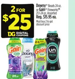 Dollar General Downy Beads or Gain Fireworks offer