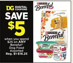 Dollar General Beneful Dog Food offer
