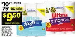 Dollar General True Living Bath Tissue offer