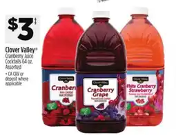 Dollar General Clover Valley Cranberry Juice Cocktails offer