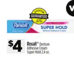 Dollar General Rexall Denture Adhesive Cream Super Hold offer