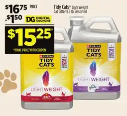 Dollar General Tidy Cats LightWeight Cat Litter offer