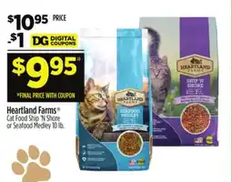 Dollar General Heartland Farms Cat Food Ship'N Shore or Seafood Medley offer