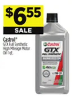 Dollar General Castrol GTX Full Synthetic High Mileage Motor Oil offer