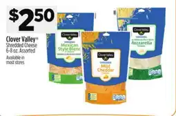 Dollar General Clover Valley Shredded Cheese offer