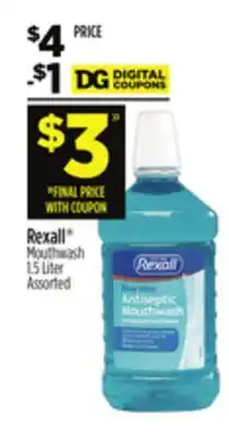 Dollar General Rexall Mouthwash offer