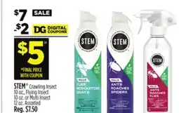 Dollar General STEM Crawling Insect 10 oz., Flying Insect 10 oz. or Multi Insect 12 oz offer