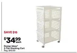 Michaels Design Ideas 3-Tier Stacking Cart offer
