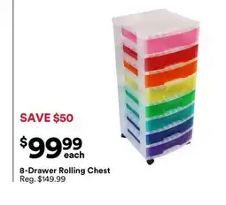 Michaels 8-Drawer rolling Chest offer