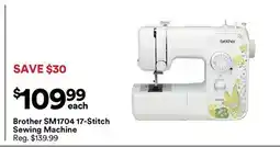 Michaels Brother SM1704 17-Stitch Sewing Machine offer